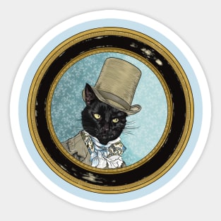 Gentleman Cat Sticker